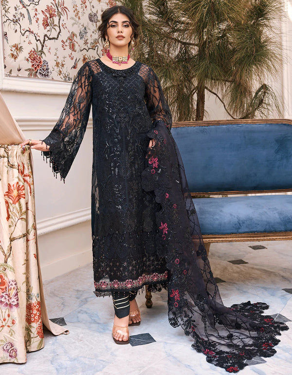 Eshaal by Emaan Adeel Unstitched 3 Piece Emb Organza Collection'2023-ESH-05