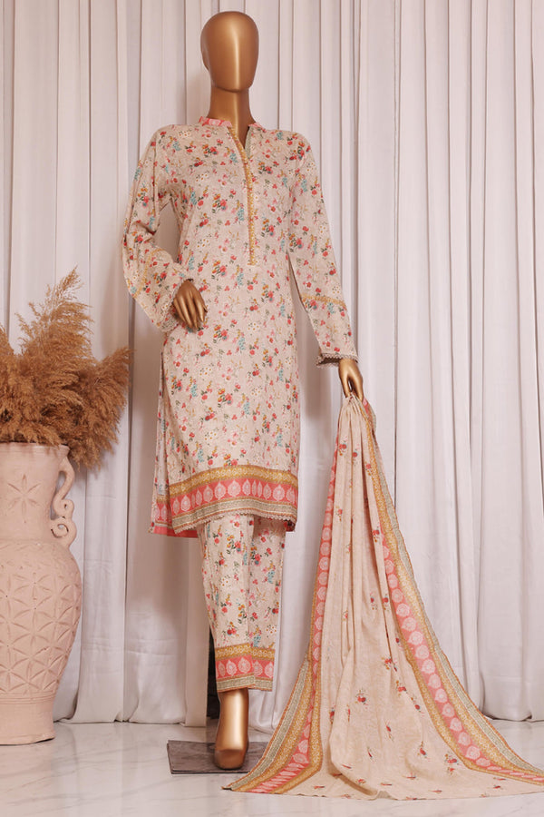 Momina Noor by Bin Saeed Stitched 3 Piece Printed Lawn Vol-02 Collection'2023-F-0511-Skin