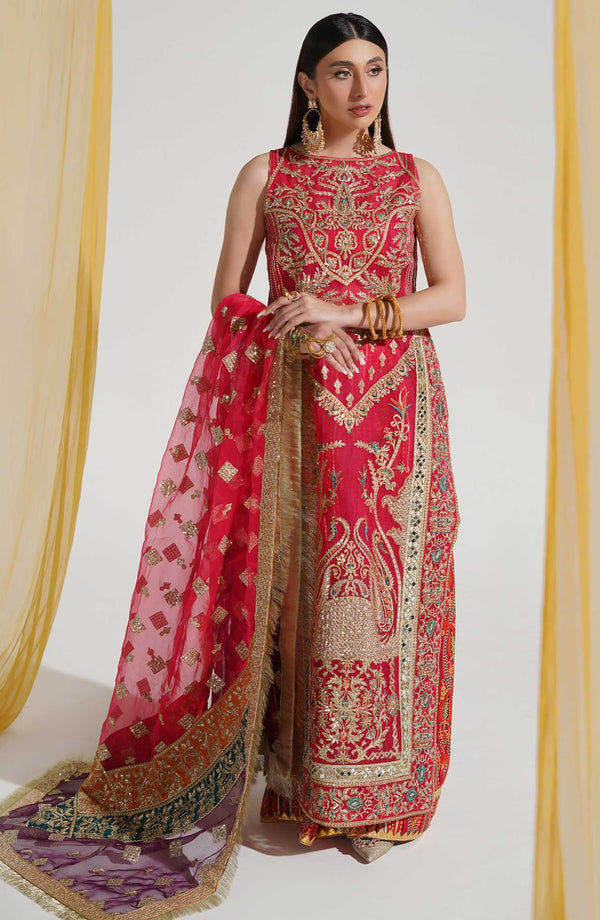 Sang e Paras Freesia by Maryum N Maria Unstitched 3 Piece Wedding Collection'2023-FFD-0100