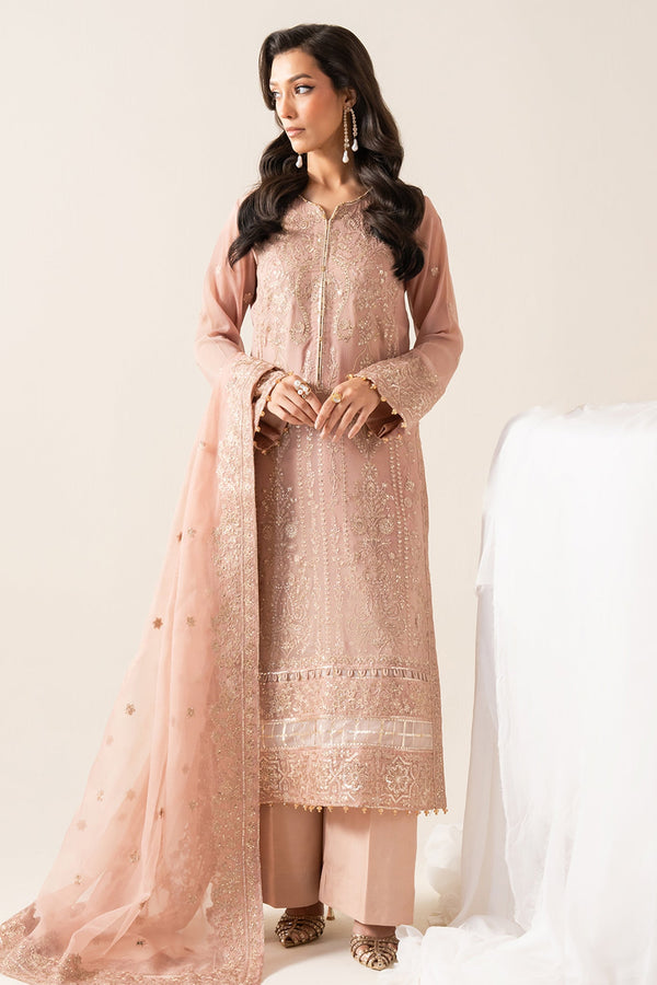 Zaib By Freesia Unstitched 3 Piece Chiffon Collection'2025-Fs-50129-Viktoriya - Peach