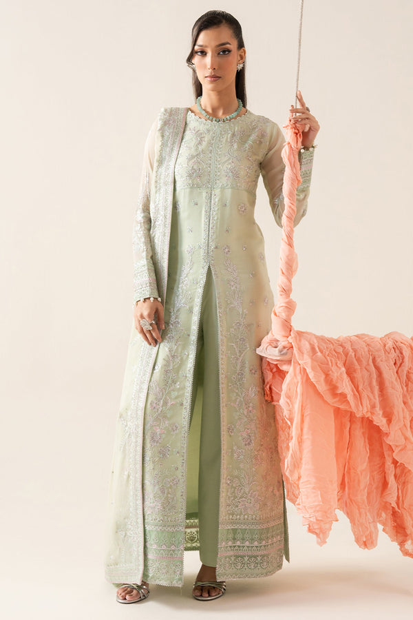Zaib By Freesia Unstitched 3 Piece Chiffon Collection'2025-Fs-50130-Polina - Mint