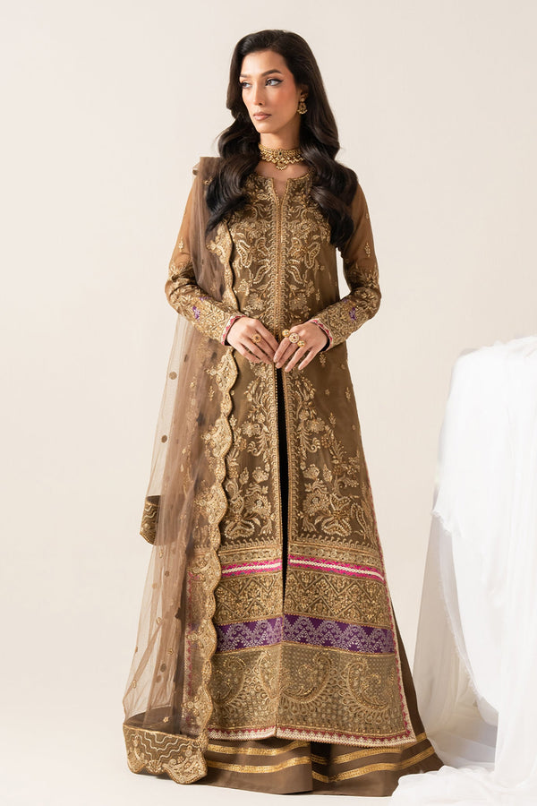 Zaib By Freesia Unstitched 3 Piece Chiffon Collection'2025-Fs-50133-Liliya - Brown