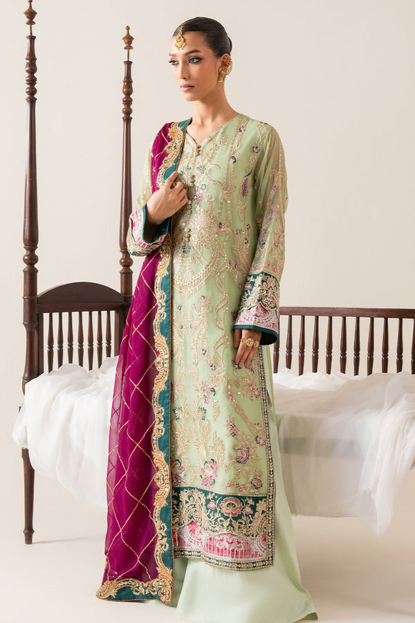 Zaib By Freesia Unstitched 3 Piece Chiffon Collection'2025-Fs-50135-Oksana - Pista
