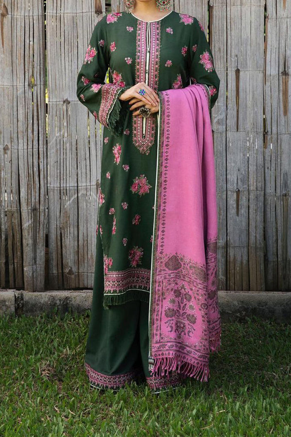 Zara Shahjahan Unstitched 3 Piece Winter Shawl Collection'2022-Gulnar
