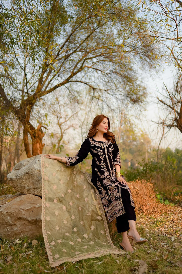 Panache Apparel Stitched Velvet Collection-Luxe