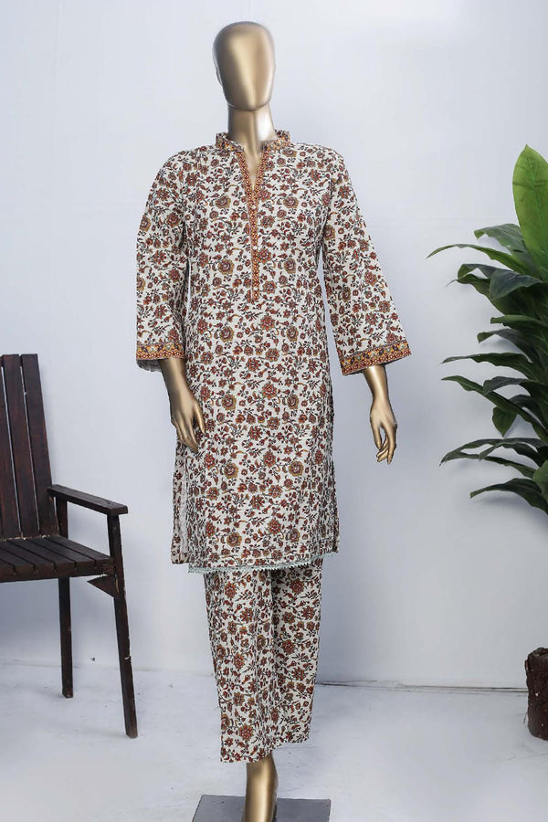 Janaan by Bin Saeed Stitched 2 Piece Printed Khaddar Collection'2022-KKF-052-Skin