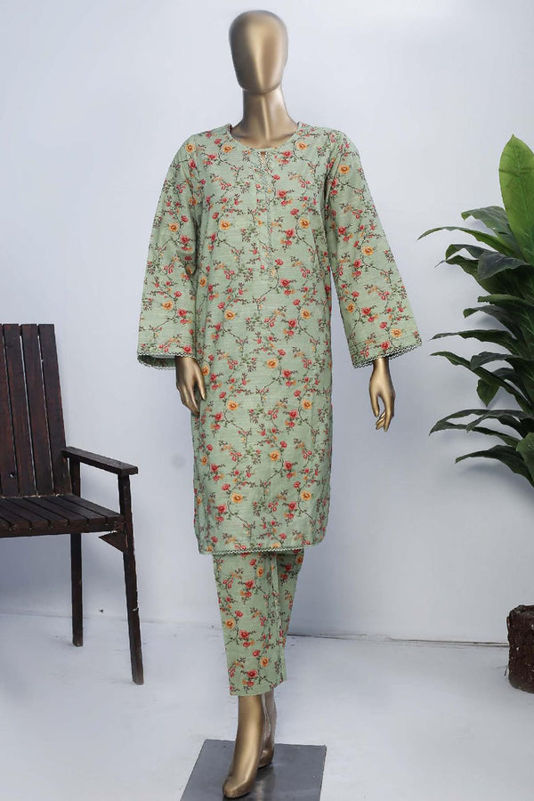 Janaan by Bin Saeed Stitched 2 Piece Printed Khaddar Collection'2022-KKF-058-Pista
