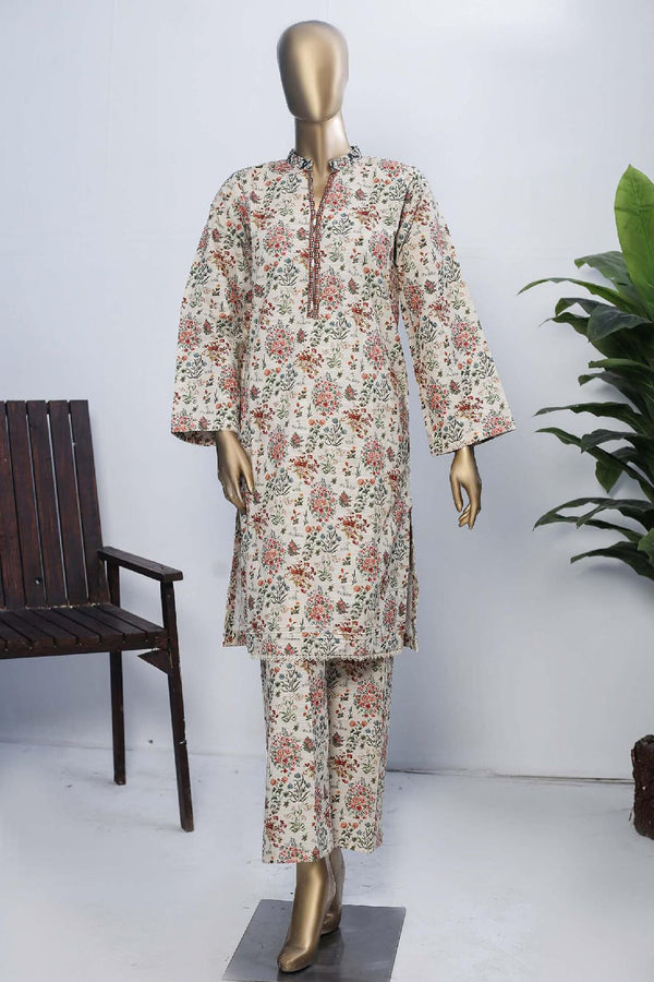 Janaan by Bin Saeed Stitched 2 Piece Printed Khaddar Collection'2022-KF-043-Skin