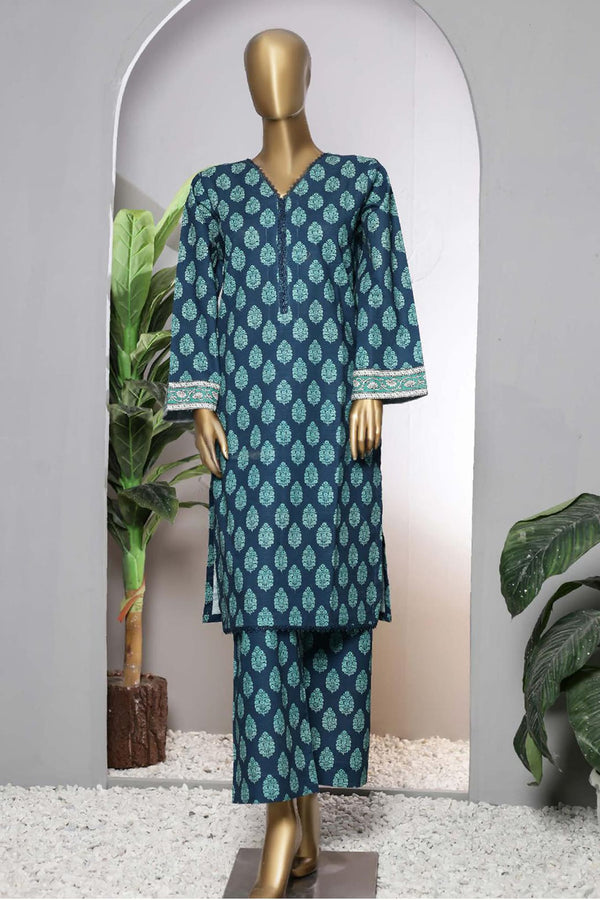 Janaan by Bin Saeed Stitched 2 Piece Printed Khaddar Collection'2022-KKF-059-Zink