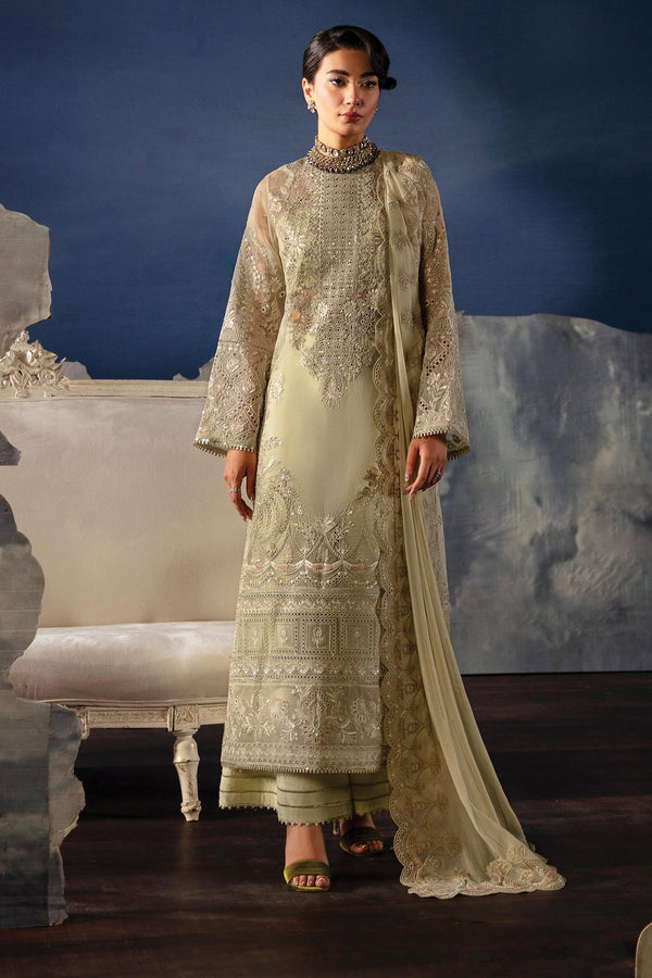 La Fuchsia By Afrozeh Unstitched 3 Piece Festive Formals Collection'2024-ALF-07-Zelena