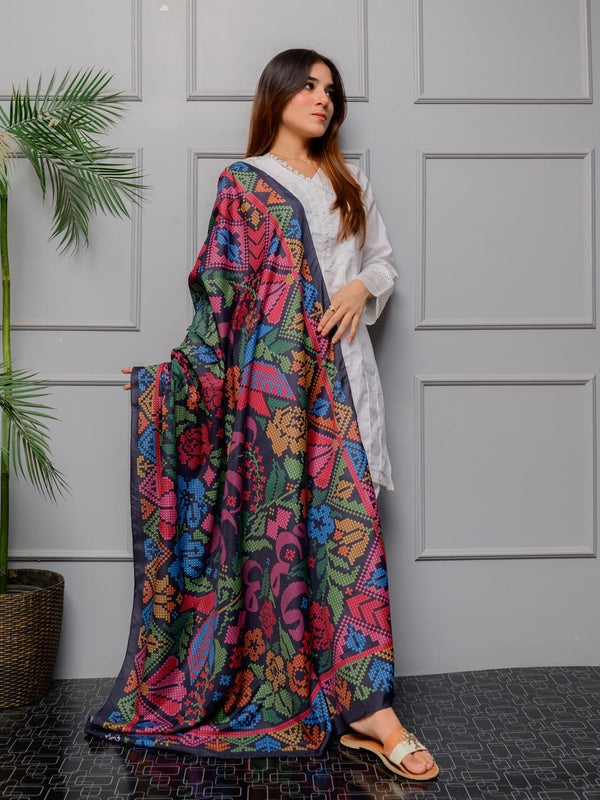 TNG Odhni Collection-Kashida Kaari Odhni