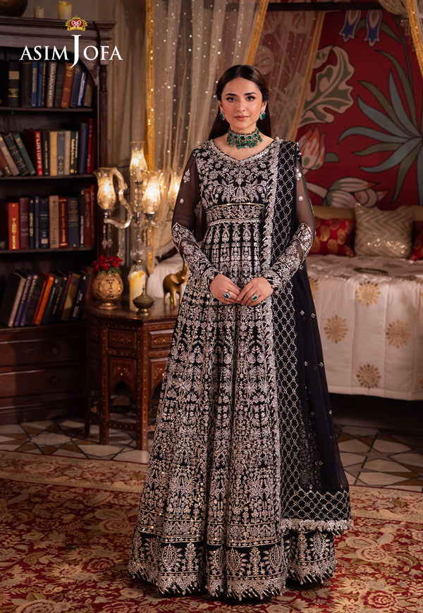 Asim Jofa Chandni Raatein Ajcr-02 Embroidered Chiffon 3 Pcs