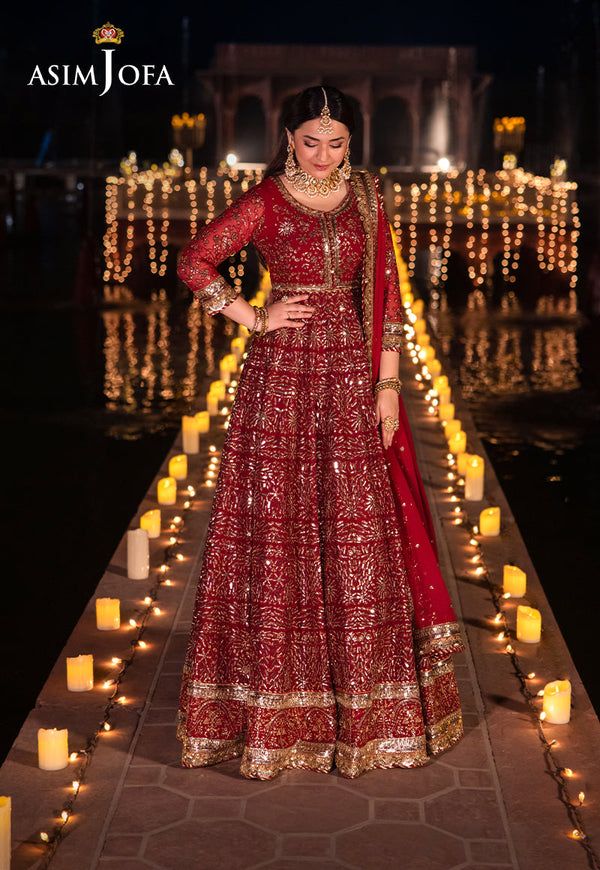 Asim Jofa Chandni Raatein Ajcr-05 Embroidered Chiffon 3 Pcs