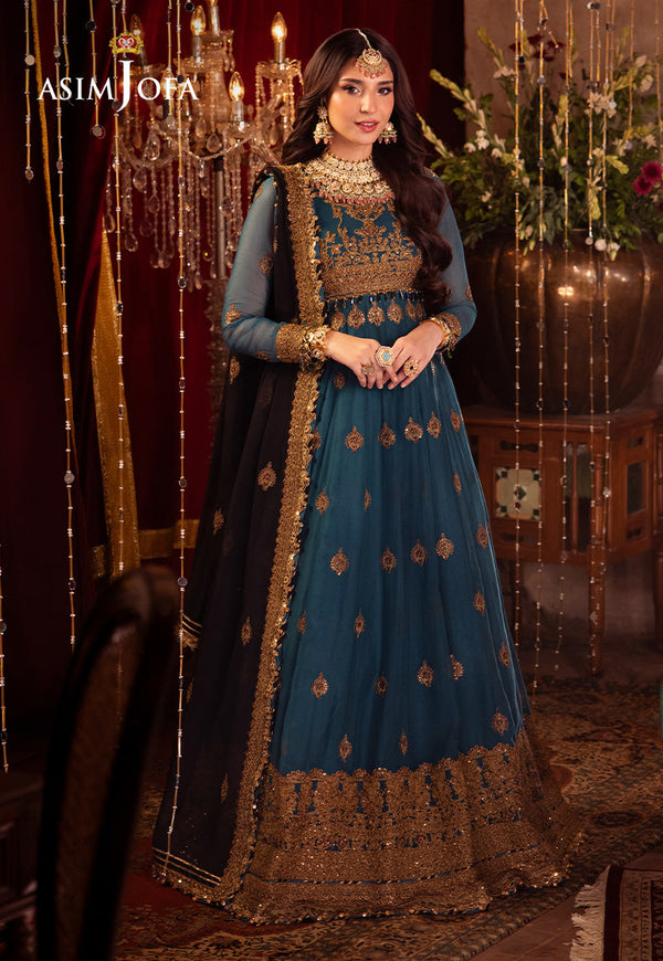 Asim Jofa Vasl Ajyv-09 Embroidered Chiffon 3 Pcs