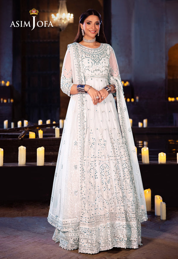 Asim Jofa Vasl Ajyv-03 Embroidered Net 3 Pcs