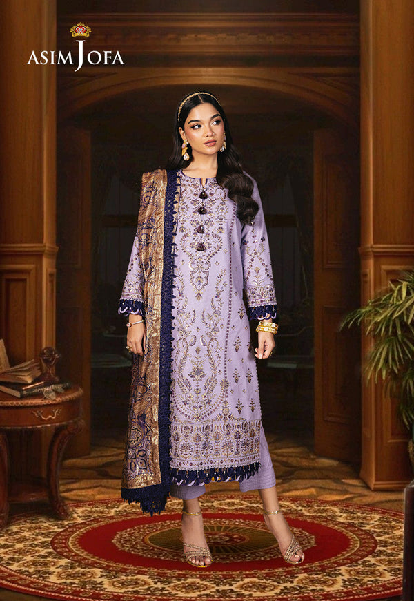Asim Jofa Rania Jofa Jacquard Festive Ajra-19 Embroidered Jacquard  3 Pcs