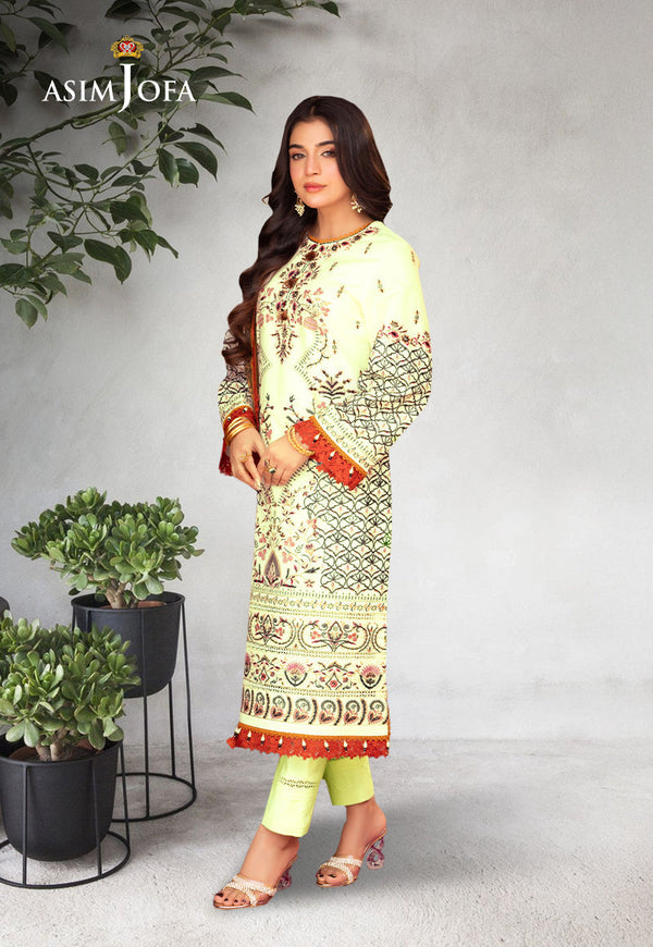 Asim Jofa Asra Festive Ajra-15 Embroidered Lawn  3 Pcs