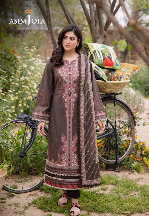Asim Jofa Prints 2 Ajbu-06 Printed Lawn 3 Pcs