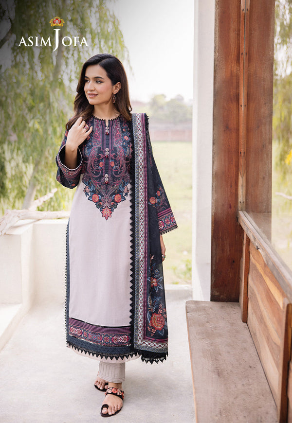 Asim Jofa Prints 2 Ajbu-18 Printed Lawn 3 Pcs
