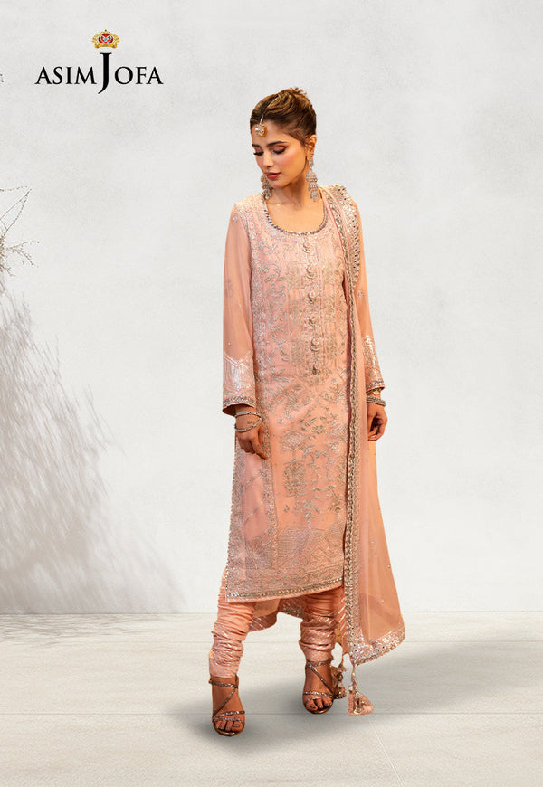 Asim Jofa Chamak Damak Ajcd-14 Embroidered Chiffon 3 Pcs