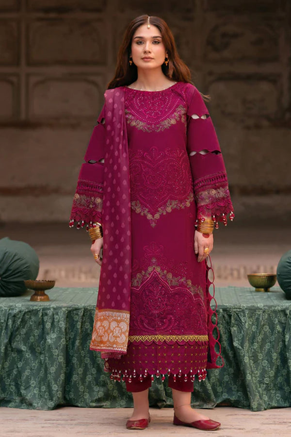 Mastani By Parishay Unstitched 3 Piece Emb Lawn Vol-02 Collection'2025-MI-01 - Fuchsia