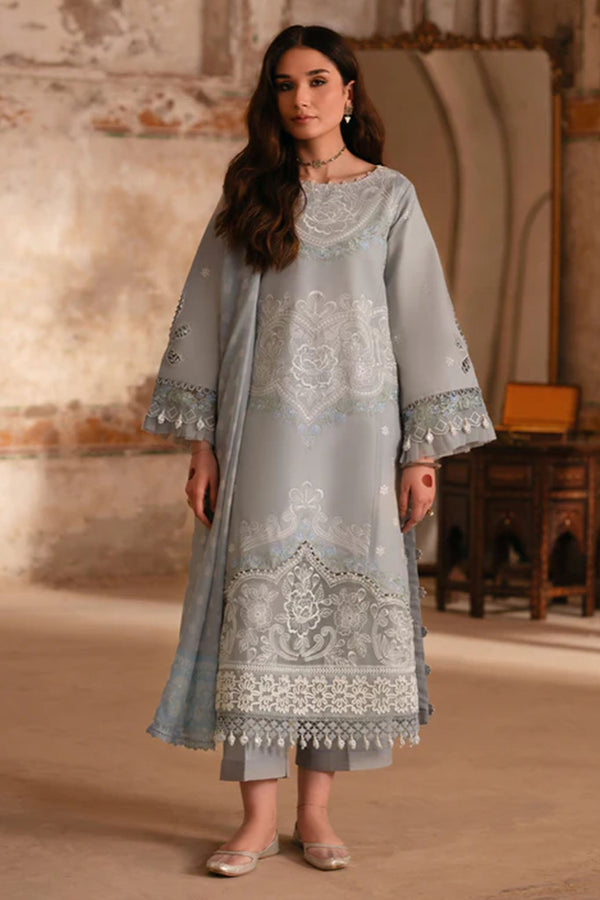 Mastani By Parishay Unstitched 3 Piece Emb Lawn Vol-02 Collection'2025-MI-02 - Grey