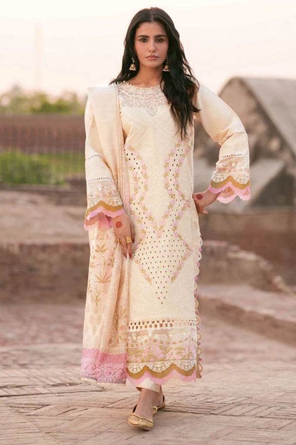 Mastani By Parishay Unstitched 3 Piece Emb Lawn Vol-02 Collection'2025-MI-06 - Light Peach