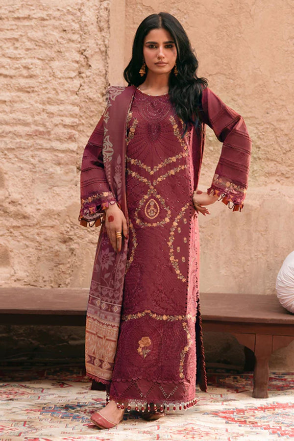 Mastani By Parishay Unstitched 3 Piece Emb Lawn Vol-02 Collection'2025-MI-12 - Rust