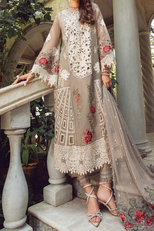 Maria B Unstitched 3 Piece Luxury Emb Lawn Eid 2 Collection'2024-ML-01