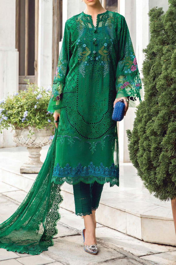 Maria B Unstitched 3 Piece Luxury Emb Lawn Eid 2 Collection'2024-ML-02