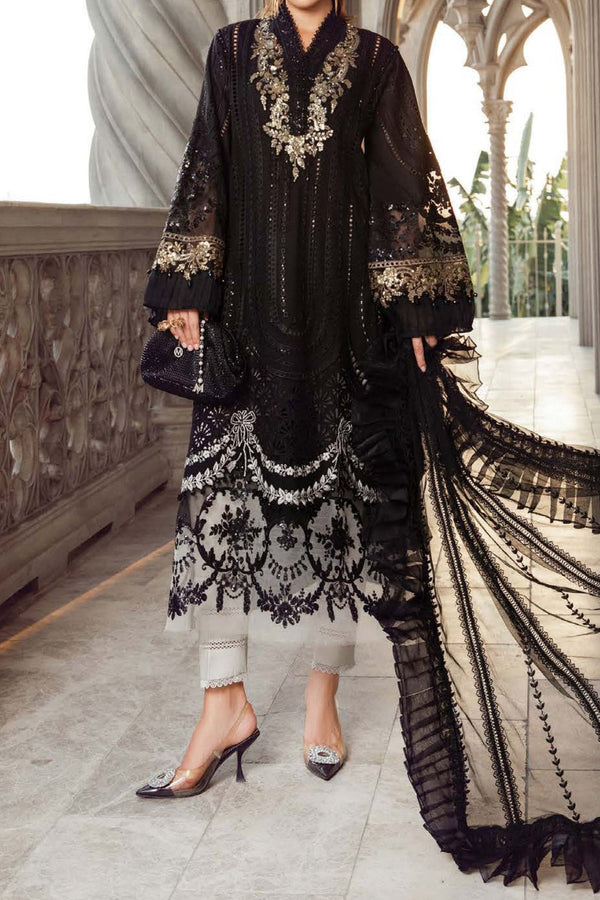 Maria B Unstitched 3 Piece Luxury Emb Lawn Eid 2 Collection'2024-ML-03