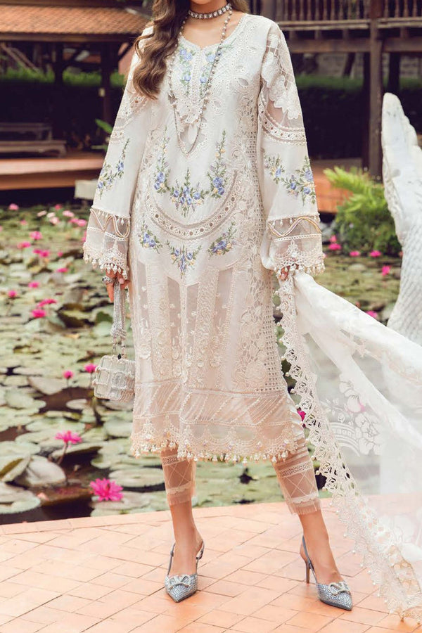 Maria B Unstitched 3 Piece Luxury Emb Lawn Eid 2 Collection'2024-ML-04