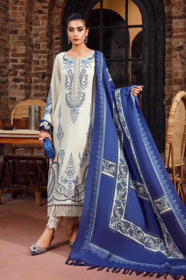 M Prints by Maria B Unstitched 3 Piece Winter Shawls Collection'2022-MPT-1601-A