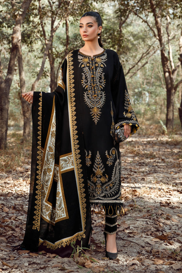 M Prints by Maria B Unstitched 3 Piece Winter Shawls Collection'2022-MPT-1601-B