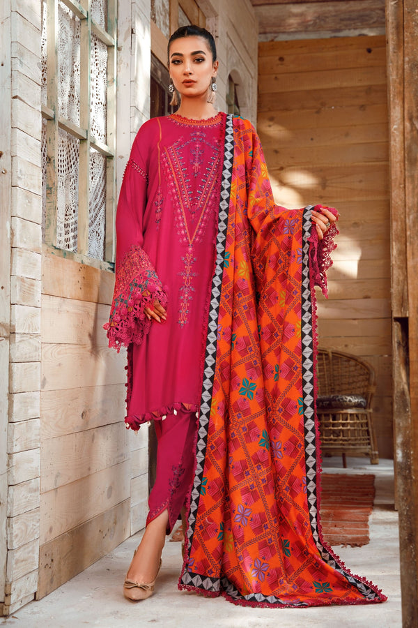 M Prints by Maria B Unstitched 3 Piece Winter Shawls Collection'2022-MPT-1604-A