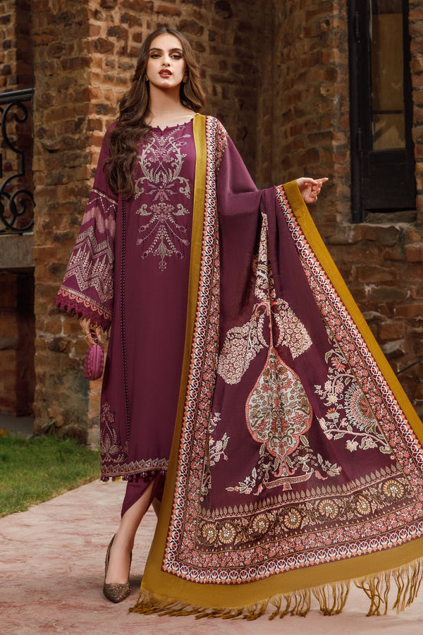 M Prints by Maria B Unstitched 3 Piece Winter Shawls Collection'2022-MPT-1607-B