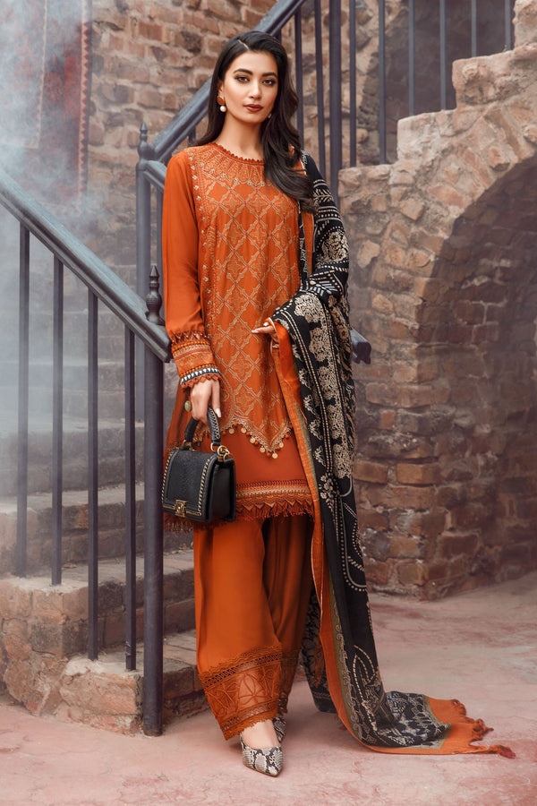 M Prints by Maria B Unstitched 3 Piece Winter Shawls Collection'2022-MPT-1608-B