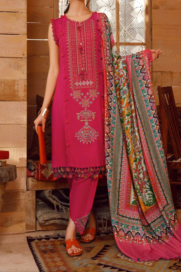 M Prints by Maria B Unstitched 3 Piece Winter Shawls Collection'2022-MPT-1610-B