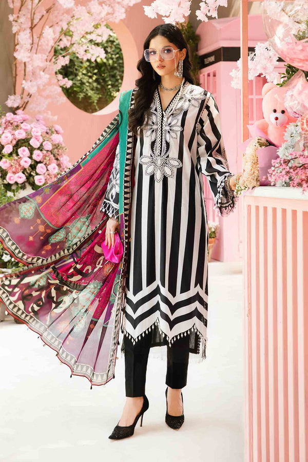 M.Prints By Maria B Unstitched 3 Piece Eid Edit Summer Collection'2025-MPT-09-B - Red