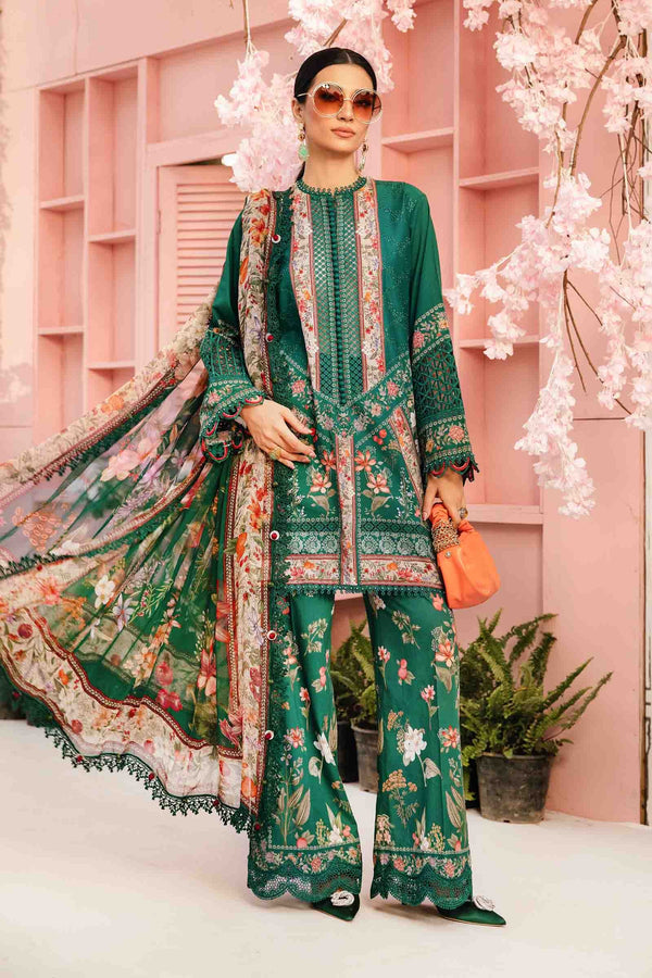 M.Prints By Maria B Unstitched 3 Piece Eid Edit Summer Collection'2025-MPT-10-A - Green