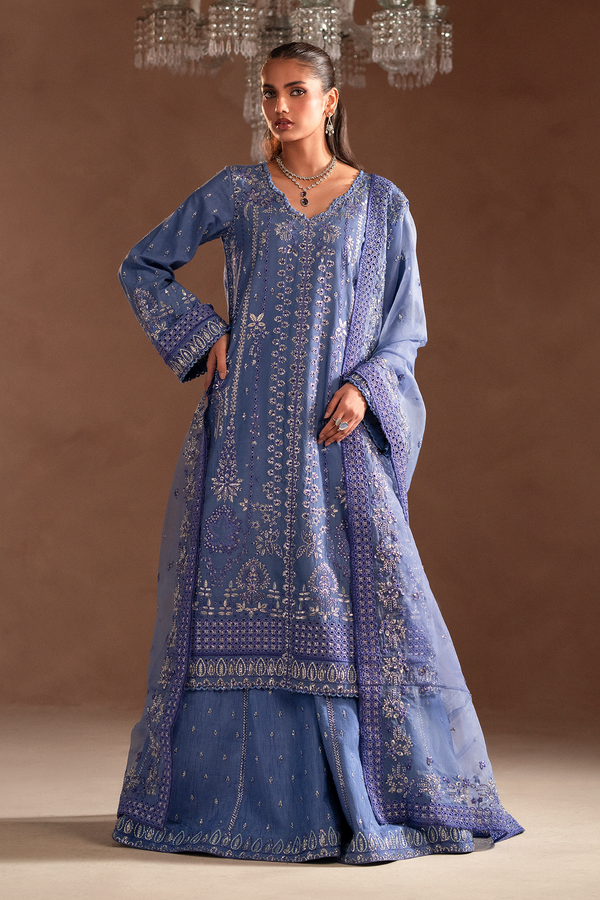 Selene Korean by Emaan Adeel Unstitched 3 Piece Raw Silk Collection'2024-Lunelle