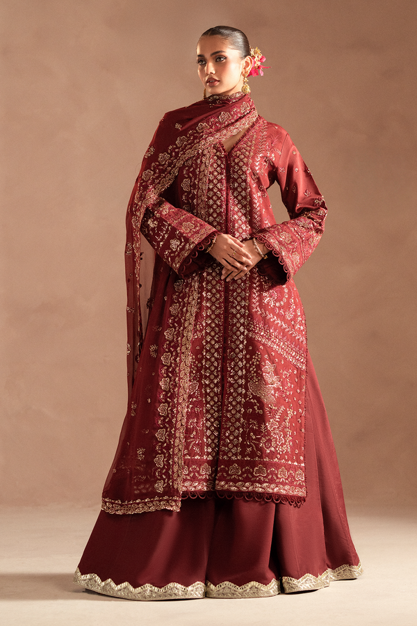 Selene Korean by Emaan Adeel Unstitched 3 Piece Raw Silk Collection'2024-Elyra