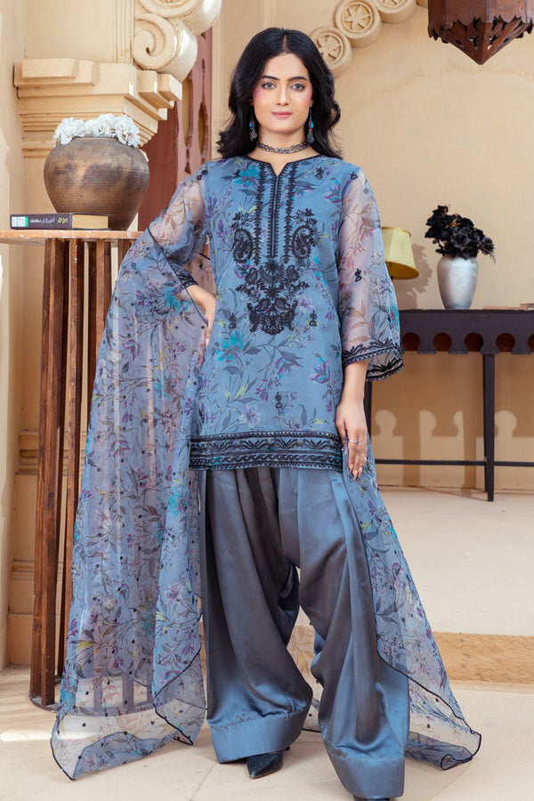 Mera Farshi Jora By Noorma Kaamal Stitched 3 Piece Exc Eid Vol-02 Collection'2025-NK-FS-09 - Blue