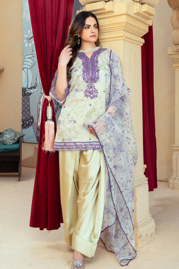 Mera Farshi Jora By Noorma Kaamal Stitched 3 Piece Exc Eid Vol-02 Collection'2025-NK-FS-12 - Gold