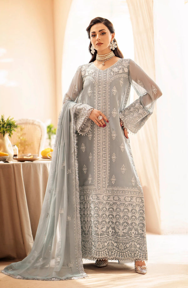 Zainab by Mashq Unstitched 3 Piece Luxury Chiffon Collection'2023-QFD-0061