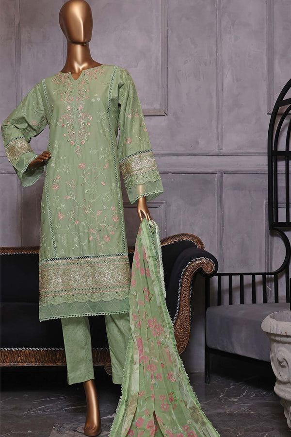 Bin Saeed Stitched 3 Piece Dhagga Kari Summer Collection'2023-RDS-01-Pista