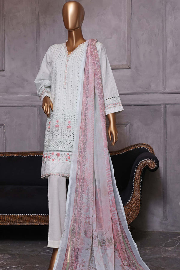 Bin Saeed Stitched 3 Piece Dhagga Kari Summer Collection'2023-RDS-04-L,Pista