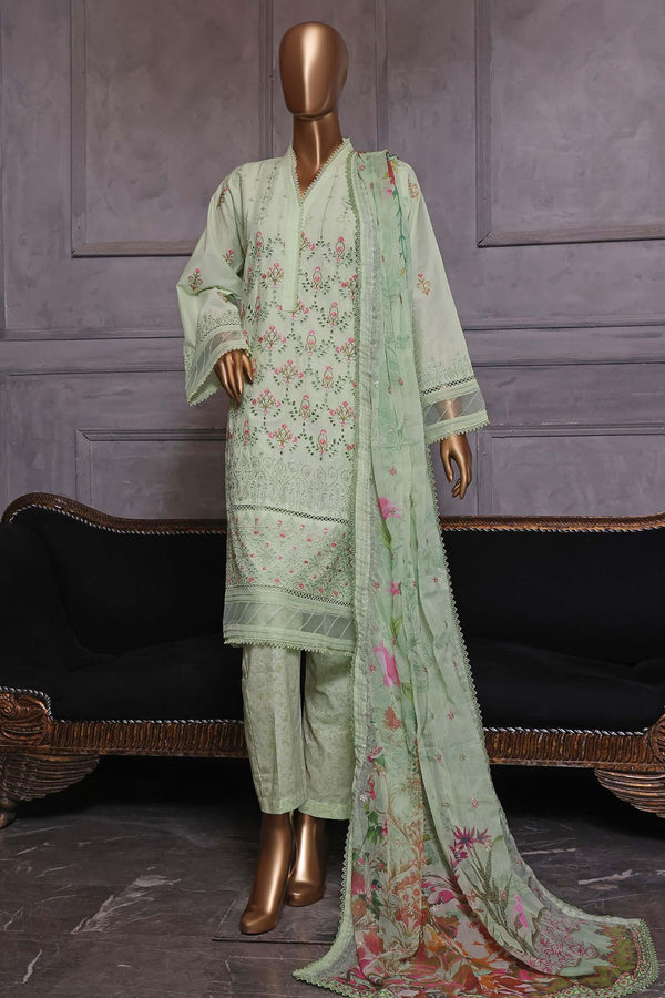 Bin Saeed Stitched 3 Piece Dhagga Kari Summer Collection'2023-RDS-05-Pista