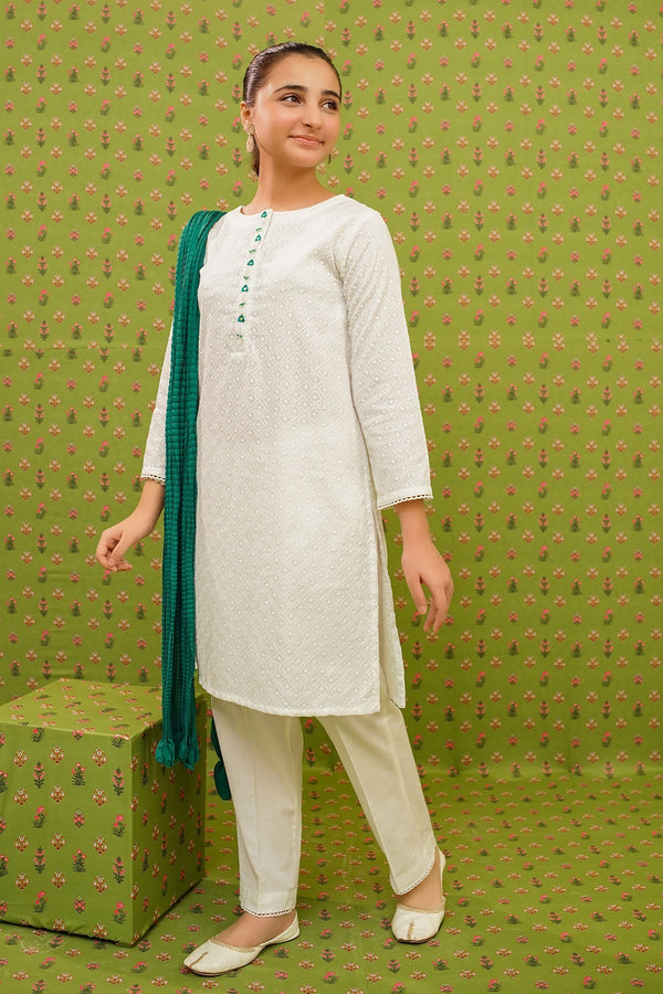 Ochre Clothing Stitched 3 Piece Chikankari Collection'2025-OFW-COR-104