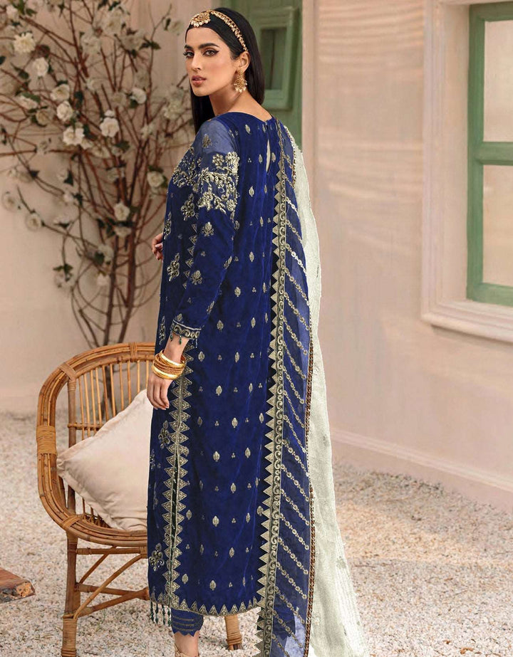Makhmal By Emaan Adeel Unstitched 3 Piece Velvet Formals Collection'2024-MK-305
